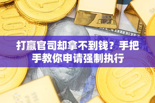 济南打赢官司却拿不到钱？手把手教你申请强制执行
