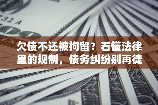 济南欠债不还被拘留？看懂法律里的规制，债务纠纷别再徒劳奔波