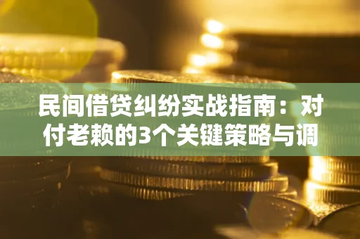 济南民间借贷纠纷实战指南：对付老赖的3个关键策略与调解盲区解析
