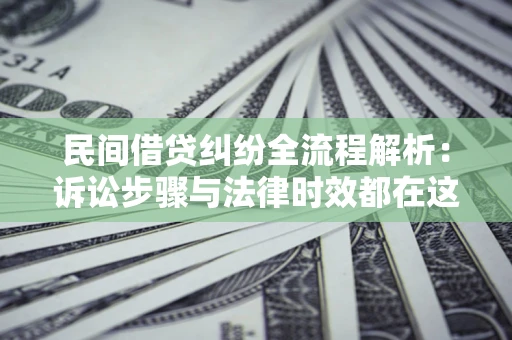济南民间借贷纠纷全流程解析：诉讼步骤与法律时效都在这儿了