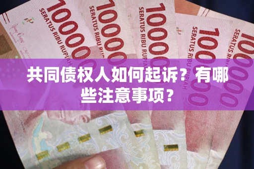 济南共同债权人如何起诉？有哪些注意事项？