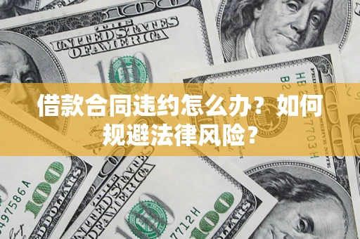 济南借款合同违约怎么办？如何规避法律风险？