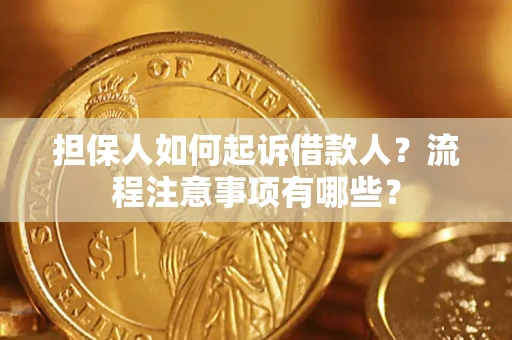 济南担保人如何起诉借款人？流程注意事项有哪些？